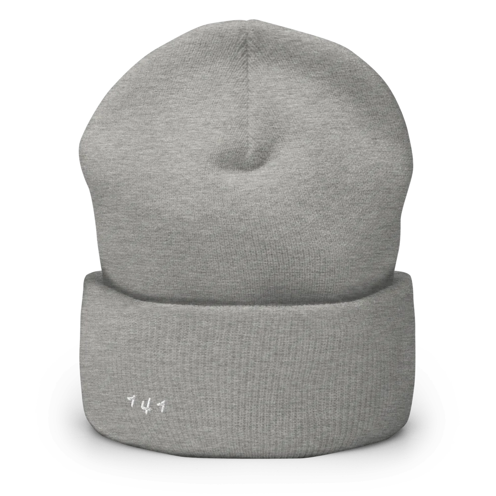 White Font "One For One" Cuffed Beanie