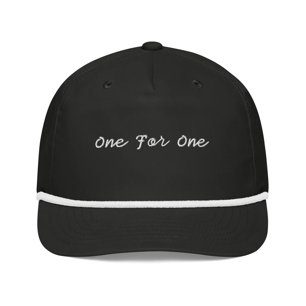 "One For One" Golf Rope Cap